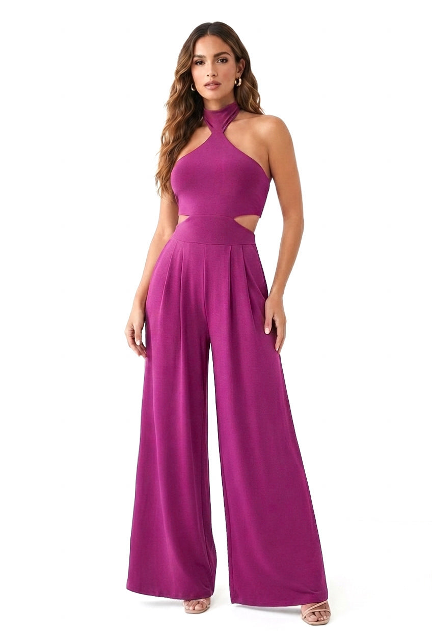 Elena Cutout & Wide Leg Jumpsuit- CUSTOMIZED COLOR