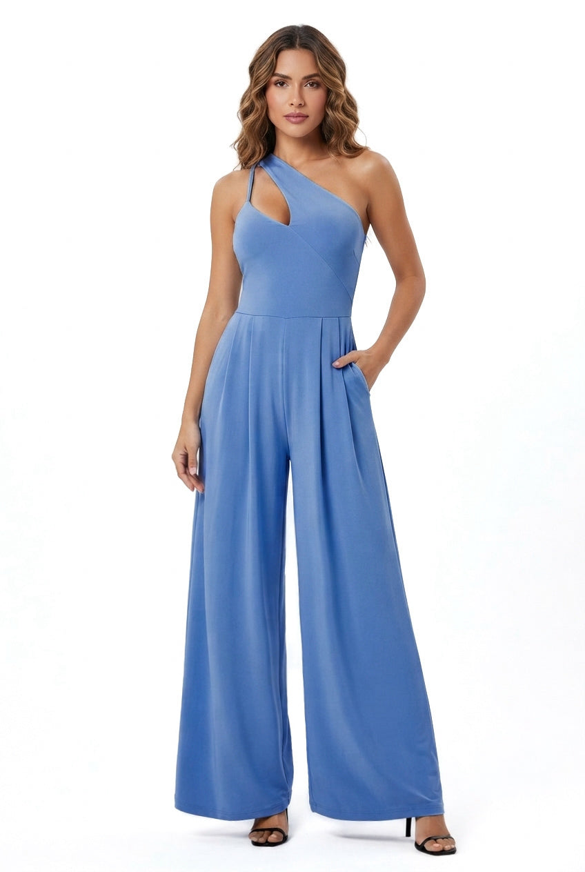So Comfy Asymmetric Wide Leg Jumpsuit-CUSTOMIZED COLOR