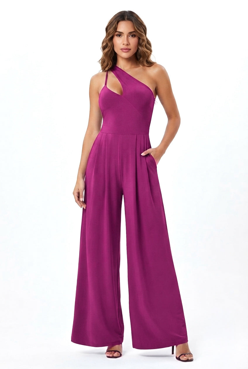 So Comfy Asymmetric Wide Leg Jumpsuit-CUSTOMIZED COLOR