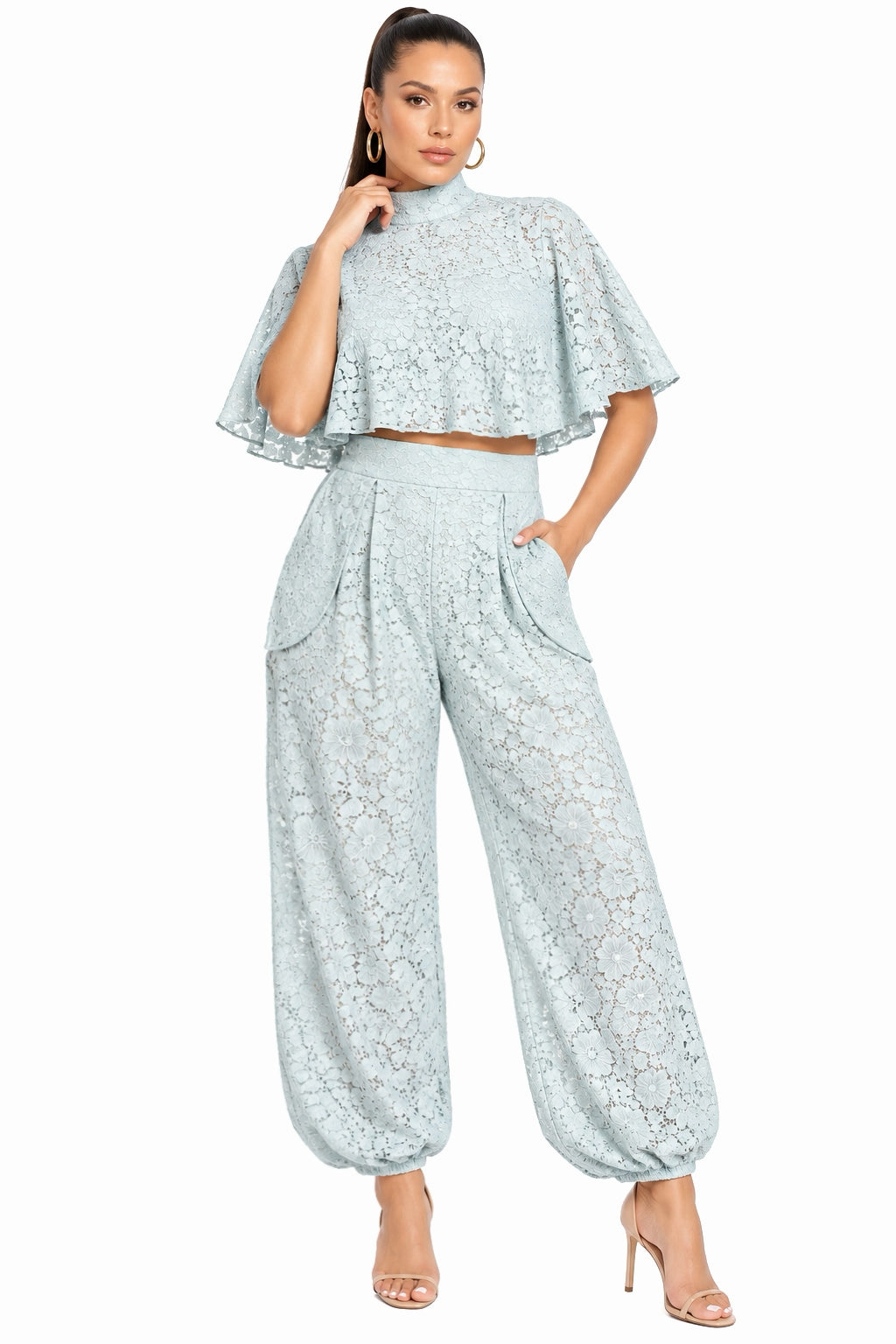 Isadora Lace Cape & Balloon Pants Set – CUSTOMIZED LACE