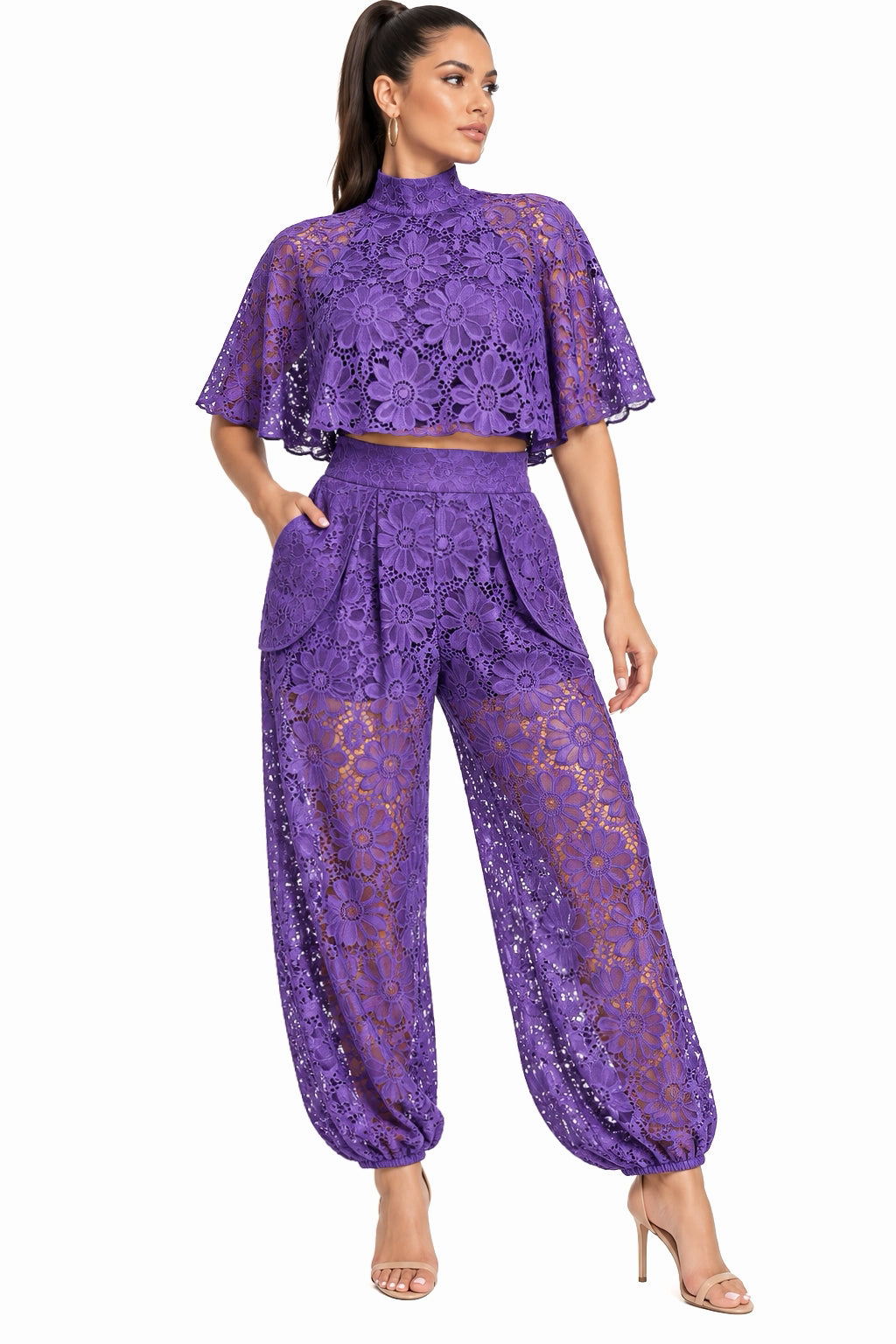 Isadora Lace Cape & Balloon Pants Set – CUSTOMIZED LACE