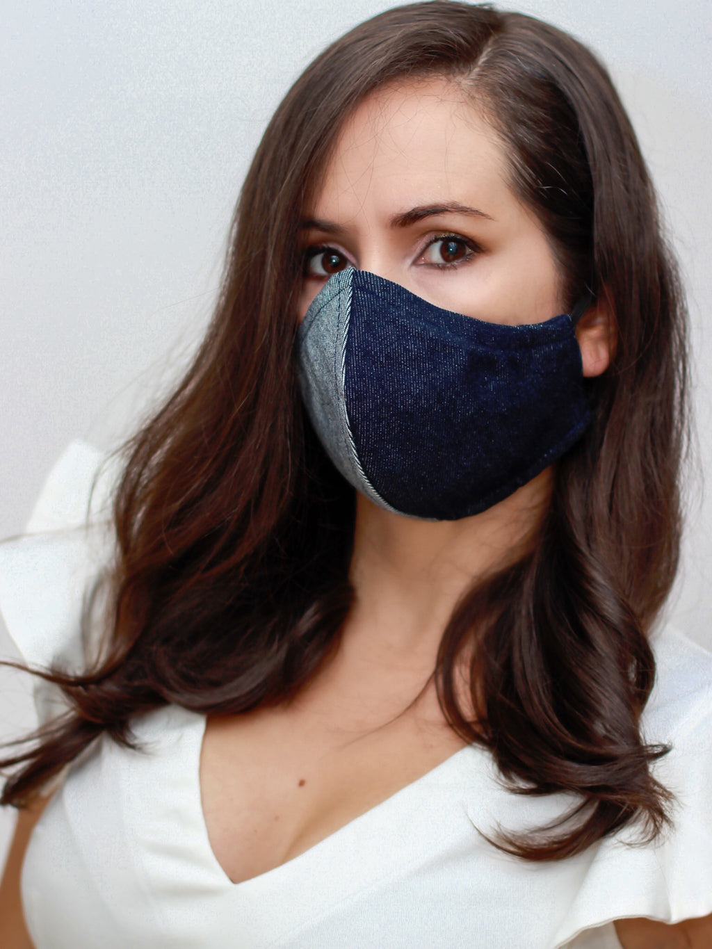 No Stress UNISEX-Dark Denim Face Mask